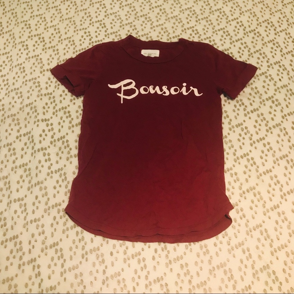 💎Maroon Sol Angeles Bonsoir Shirt💎